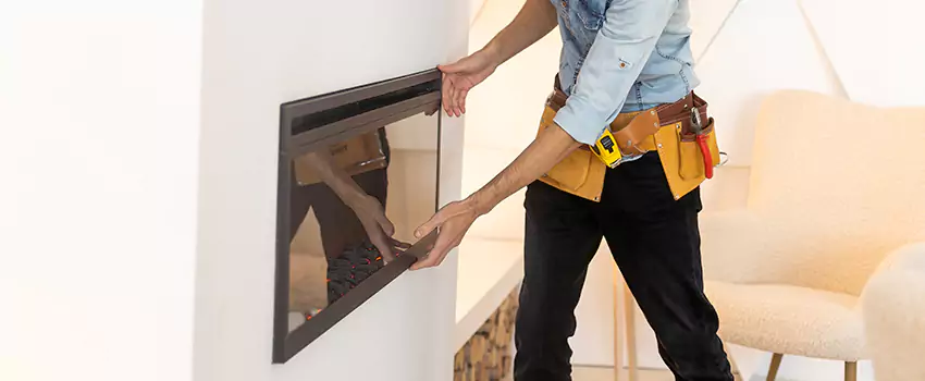Metal Fireplace Installation in Humble, Texas