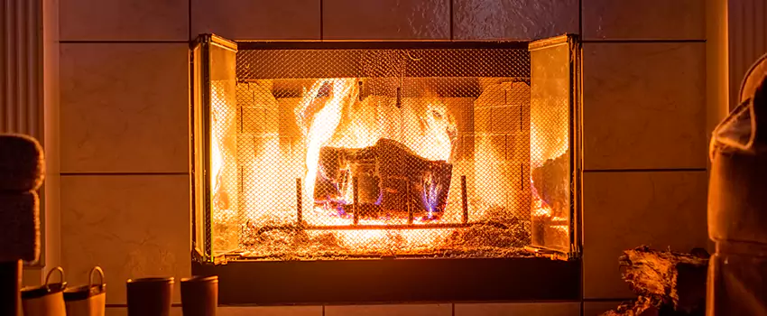 Mendota Hearth Landscape Fireplace Installation in Humble, Texas
