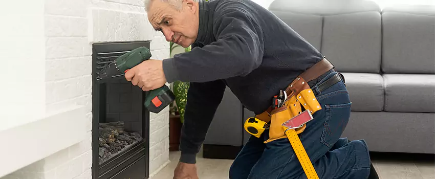New Indoor Fireplace Installation in Humble, Texas