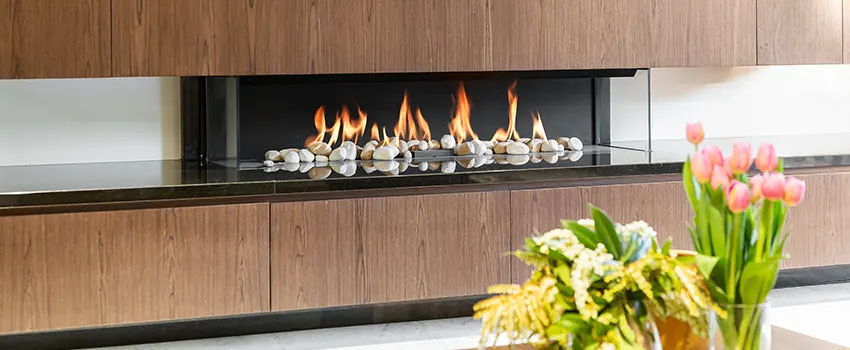 Double-height Fireplace Design Refurbishment in Humble, Texas